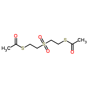 Bis(2-acetylmercaptoethyl) sulfoneStructure,17096-46-7Structure Bis(2-acetylmercaptoethyl) sulfone Structure,17096-46-7Structure