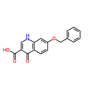 4-Oxo-7-phenylmethoxy-1h-quinoline-3-carboxylic acidStructure,17825-22-8Structure 4-Oxo-7-phenylmethoxy-1h-quinoline-3-carboxylic acid Structure,17825-22-8Structure