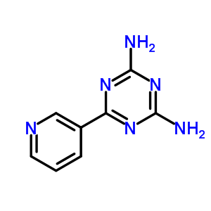 1,3,5-Triazine-2,4-diamine, 6-(3-pyridinyl)-Structure,18020-61-6Structure 1,3,5-Triazine-2,4-diamine, 6-(3-pyridinyl)- Structure,18020-61-6Structure