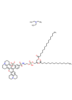 磺基玫瑰精 101 1,2-二棕櫚酰-Sn-甘油-3-磷酰乙醇胺三乙基銨鹽結(jié)構(gòu)式_187099-99-6結(jié)構(gòu)式