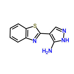 4-Benzothiazol-2-yl-2h-pyrazol-3-ylamineStructure,208938-43-6Structure 4-Benzothiazol-2-yl-2h-pyrazol-3-ylamine Structure,208938-43-6Structure