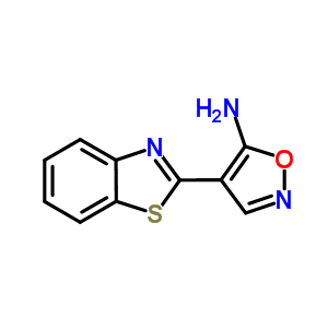 5-Isoxazolamine, 4-(2-benzothiazolyl)-Structure,208938-48-1Structure 5-Isoxazolamine, 4-(2-benzothiazolyl)- Structure,208938-48-1Structure