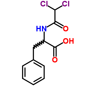 n-(二氯乙?；?-Dl-苯丙氨酸結(jié)構(gòu)式_21231-79-8結(jié)構(gòu)式