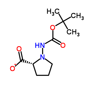 (R)-(+)-Nbeta-BOC-D-肼基脯氨酸結(jié)構(gòu)式_214262-81-4結(jié)構(gòu)式