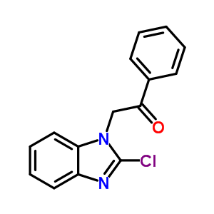 2-(2-Chloro-1h-benzimidazol-1-yl)-1-phenylethanone Structure,23085-45-2Structure