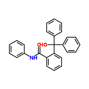 Benzamide,2-(hydroxydiphenylmethyl)-n-phenyl-Structure,23659-58-7Structure Benzamide,2-(hydroxydiphenylmethyl)-n-phenyl- Structure,23659-58-7Structure
