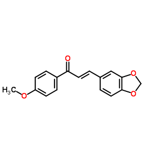 3-(1,3-苯并二氧雜環(huán)戊烯-5-基)-1-(4-甲氧基苯基)-2-丙烯-1-酮結(jié)構(gòu)式_2373-93-5結(jié)構(gòu)式