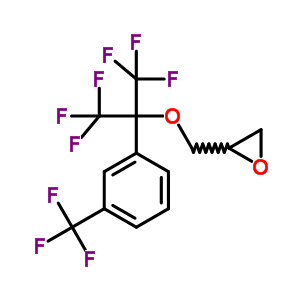 2-[[2,2,2-三氟-1-(三氟甲基)-1-[3-(三氟甲基)苯基]乙氧基]甲基]-環(huán)氧乙烷結(jié)構(gòu)式_25056-12-6結(jié)構(gòu)式