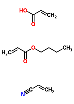 2-Propenoic acid, polymer with butyl 2-propenoate and 2-propenenitrileStructure,25686-45-7Structure 2-Propenoic acid, polymer with butyl 2-propenoate and 2-propenenitrile Structure,25686-45-7Structure