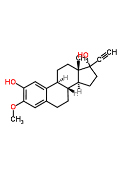 2-羥基炔雌醇甲醚結(jié)構(gòu)式_26011-40-5結(jié)構(gòu)式