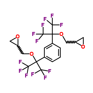 2,2-[1,3-亞苯基雙[[2,2,2-三氟-1-(三氟甲基)亞乙基]氧基亞甲基]]雙-環(huán)氧乙烷結(jié)構(gòu)式_26146-93-0結(jié)構(gòu)式