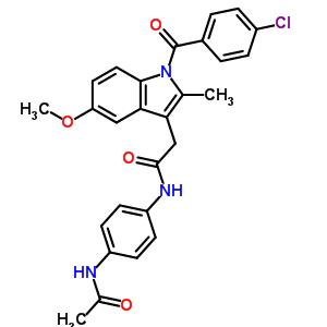 N-(4-acetamidophenyl)indomethacin amideStructure,261766-23-8Structure N-(4-acetamidophenyl)indomethacin amide Structure,261766-23-8Structure