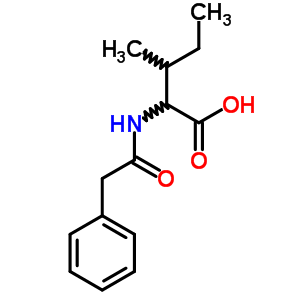 N-(2-苯基乙酰基)-L-異亮氨酸結(jié)構(gòu)式_2752-52-5結(jié)構(gòu)式