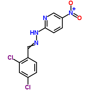 Benzaldehyde,2,4-dichloro-, 2-(5-nitro-2-pyridinyl)hydrazoneStructure,28058-14-2Structure Benzaldehyde,2,4-dichloro-, 2-(5-nitro-2-pyridinyl)hydrazone Structure,28058-14-2Structure