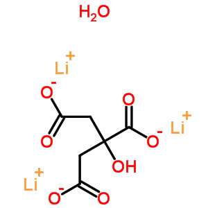 檸檬酸鋰水合物結(jié)構(gòu)式_313222-91-2結(jié)構(gòu)式