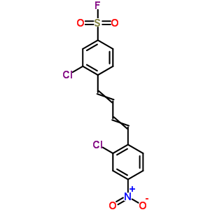 3-氯-4-[4-(2-氯-4-硝基苯基)-1,3-丁二烯-1-基]-苯磺?；Y構式_31368-25-9結構式