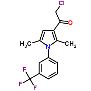 2-氯-1-[2,5-二甲基-1-[3-(三氟甲基)苯基]-1H-吡咯-3-基]-1-乙酮結(jié)構(gòu)式_314245-30-2結(jié)構(gòu)式