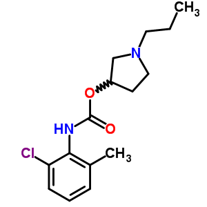 N-(2-chloro-6-methylphenyl )carbamic acid 1-propyl -3-pyrrolidinyl esterStructure,31772-85-7Structure N-(2-chloro-6-methylphenyl )carbamic acid 1-propyl -3-pyrrolidinyl ester Structure,31772-85-7Structure