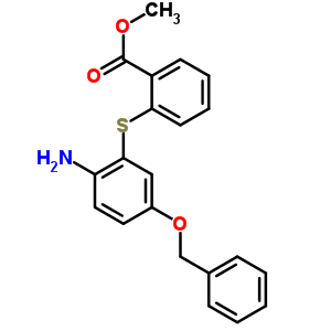 4-Benzyloxy-2-(2carbomethoxy)thiophenylanilineStructure,329217-05-2Structure 4-Benzyloxy-2-(2carbomethoxy)thiophenylaniline Structure,329217-05-2Structure