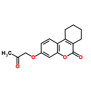 3-(2-氧代丙氧基)-7,8,9,10-四氫-6H-苯并[C]色烯-6-酮結(jié)構(gòu)式_335419-03-9結(jié)構(gòu)式