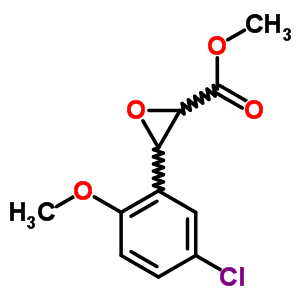 3-(5-氯-2-甲氧基苯基)-2-環(huán)氧乙烷羧酸甲酯結(jié)構(gòu)式_33567-54-3結(jié)構(gòu)式