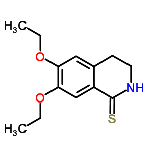 6,7-Diethoxy-3,4-dihydroisoquinoline-1(2h)-thioneStructure,336185-28-5Structure 6,7-Diethoxy-3,4-dihydroisoquinoline-1(2h)-thione Structure,336185-28-5Structure