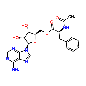 3-O-(N-乙?；交滨；?腺苷酸結(jié)構(gòu)式_34996-32-2結(jié)構(gòu)式
