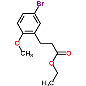 3-(5-Bromo-2-methoxy-phenyl)-propionic acid ethyl esterStructure,350698-35-0Structure 3-(5-Bromo-2-methoxy-phenyl)-propionic acid ethyl ester Structure,350698-35-0Structure