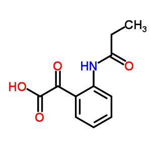 氧代[2-(丙?；被?苯基]乙酸結(jié)構(gòu)式_352330-52-0結(jié)構(gòu)式
