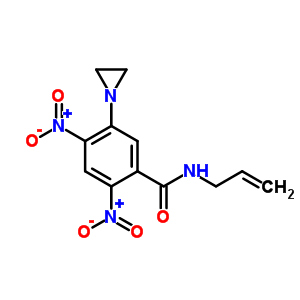 Benzamide,5-(1-aziridinyl)-2,4-dinitro-n-2-propen-1-yl-Structure,35425-47-9Structure Benzamide,5-(1-aziridinyl)-2,4-dinitro-n-2-propen-1-yl- Structure,35425-47-9Structure