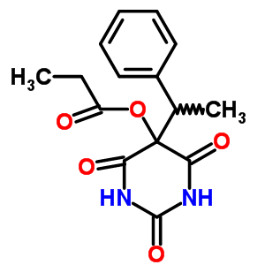 5-(1-Phenylethyl)-5-propionyloxybarbituric acidStructure,37431-38-2Structure 5-(1-Phenylethyl)-5-propionyloxybarbituric acid Structure,37431-38-2Structure