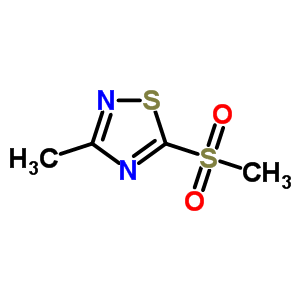 3-Methyl-5-methylsulfonyl-1,2,4-thiadiazoleStructure,37864-85-0Structure 3-Methyl-5-methylsulfonyl-1,2,4-thiadiazole Structure,37864-85-0Structure