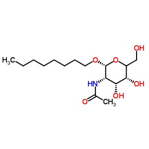 2-乙酰氨基-2-脫氧-B-D-半乳糖吡喃糖苷辛酯結(jié)構(gòu)式_383417-49-0結(jié)構(gòu)式