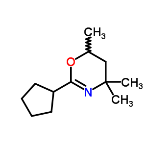 4H-1,3-oxazine,2-cyclopentyl-5,6-dihydro-4,4,6-trimethyl-Structure,39576-00-6Structure 4H-1,3-oxazine,2-cyclopentyl-5,6-dihydro-4,4,6-trimethyl- Structure,39576-00-6Structure