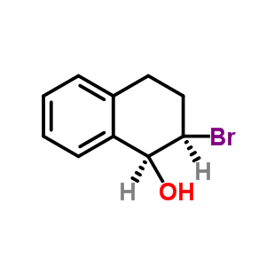(1S,2r)-2-溴-1,2,3,4-四氫萘-1-醇結構式_39834-40-7結構式