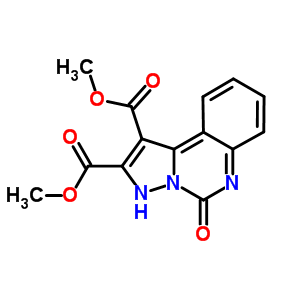 5-氧代-5,6-二氫吡唑并[1,5-c]喹唑啉-1,2-二羧酸二甲酯結(jié)構(gòu)式_41940-24-3結(jié)構(gòu)式