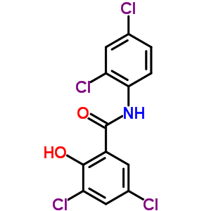 Benzamide,3,5-dichloro-n-(2,4-dichlorophenyl)-2-hydroxy-Structure,4214-45-3Structure Benzamide,3,5-dichloro-n-(2,4-dichlorophenyl)-2-hydroxy- Structure,4214-45-3Structure