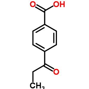 4-(1-氧代丙基)苯甲酸結(jié)構(gòu)式_4219-55-0結(jié)構(gòu)式