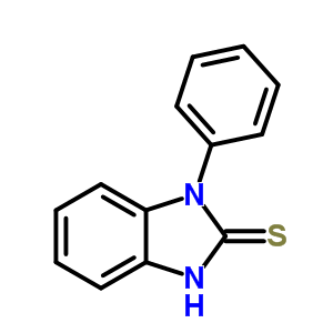 1,3-Dihydro-1-phenyl-2h-benzimidazole-2-thionStructure,4493-32-7Structure 1,3-Dihydro-1-phenyl-2h-benzimidazole-2-thion Structure,4493-32-7Structure