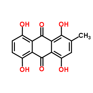1,4,5,8-Tetrahydroxy-2-methyl-9,10-anthracenedioneStructure,476-43-7Structure 1,4,5,8-Tetrahydroxy-2-methyl-9,10-anthracenedione Structure,476-43-7Structure