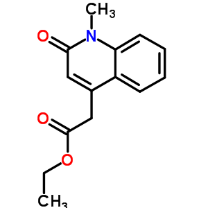 Ethyl (1-methyl-2-oxo-1,2-dihydro-4-quinolinyl)acetateStructure,4764-81-2Structure Ethyl (1-methyl-2-oxo-1,2-dihydro-4-quinolinyl)acetate Structure,4764-81-2Structure