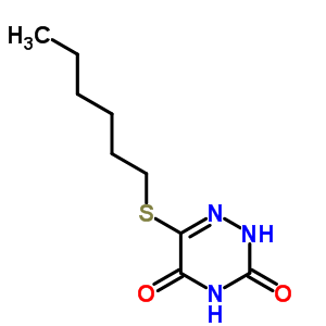 6-(己基硫代)-as-三嗪-3,5(2H,4H)-二酮結(jié)構(gòu)式_4956-08-5結(jié)構(gòu)式