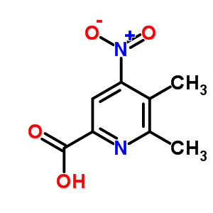 2-Pyridinecarboxylicacid,5,6-dimethyl-4-nitro-(9ci)Structure,501357-46-6Structure 2-Pyridinecarboxylicacid,5,6-dimethyl-4-nitro-(9ci) Structure,501357-46-6Structure