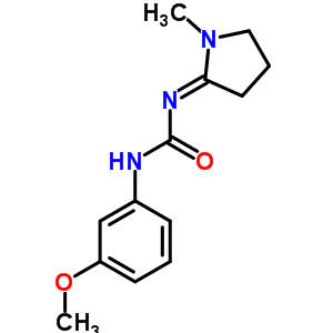 1-(M-methoxyphenyl)-3-(1-methylpyrrolidin-2-ylidene)ureaStructure,50528-99-9Structure 1-(M-methoxyphenyl)-3-(1-methylpyrrolidin-2-ylidene)urea Structure,50528-99-9Structure