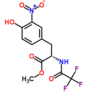 3-(4-羥基-3-硝基苯基)-2-(2,2,2-三氟乙酰基氨基)丙酸-(S)-甲酯結(jié)構(gòu)式_5106-00-3結(jié)構(gòu)式