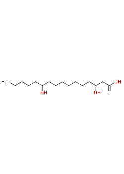 3,11-Dihydroxyhexadecanoic acidStructure,51076-14-3Structure 3,11-Dihydroxyhexadecanoic acid Structure,51076-14-3Structure