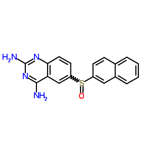 6-(2-萘亞磺酰基)-2,4-喹唑啉二胺結(jié)構(gòu)式_51123-77-4結(jié)構(gòu)式