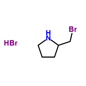 L-2-(溴甲基)吡咯烷氫溴酸結構式_51368-34-4結構式