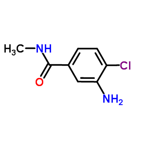 3-Amino-4-chloro-n-methylbenzamideStructure,51920-00-4Structure 3-Amino-4-chloro-n-methylbenzamide Structure,51920-00-4Structure