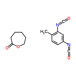 2-氧雜環(huán)庚烷酮與 2,4-二異氰酸-1-甲基苯聚合物結(jié)構(gòu)式_52136-46-6結(jié)構(gòu)式